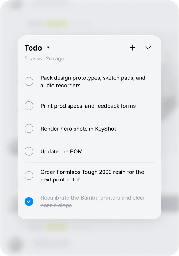 Work widget