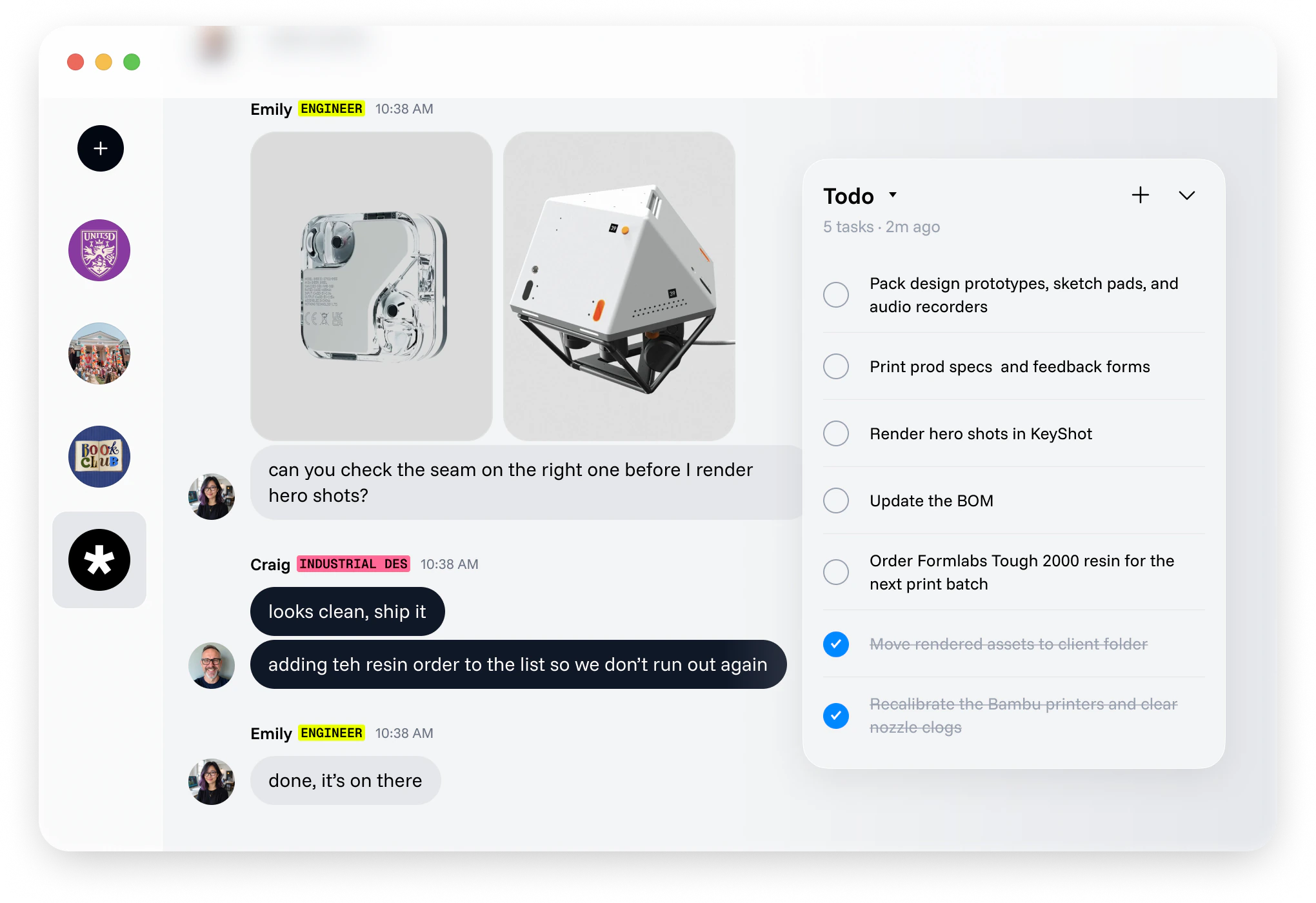 Work widget